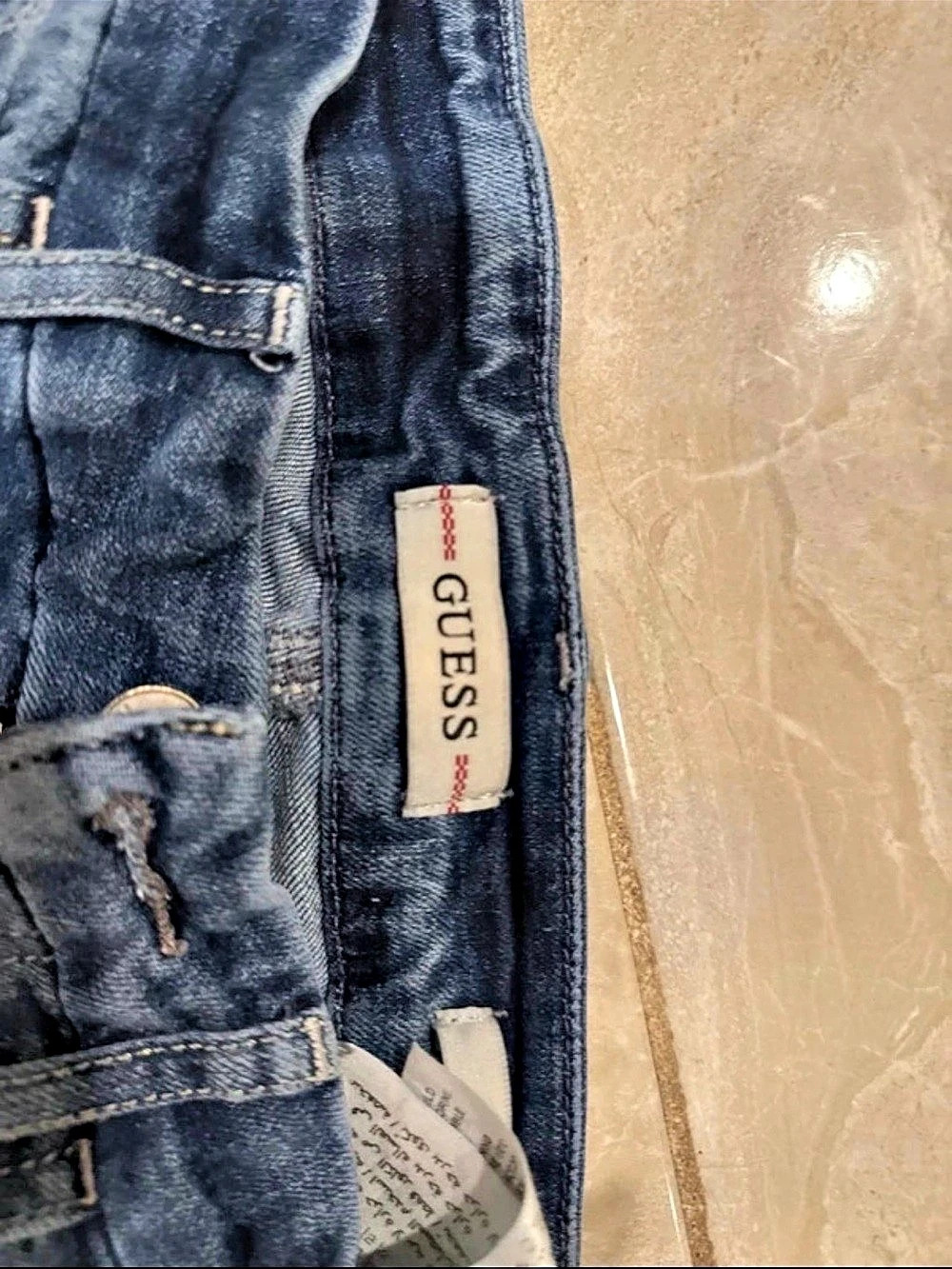 GUESS High Rise Skinny in Blue